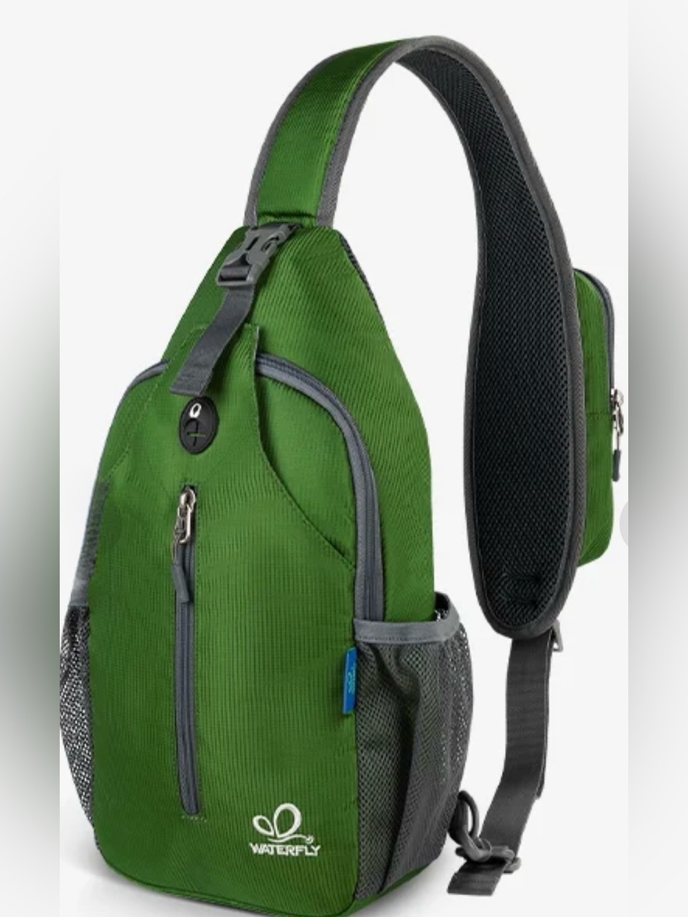 WATERFLY Green Sling Crossbody Bag for mini Men